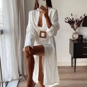 Zara Oversized Shirt Dress
